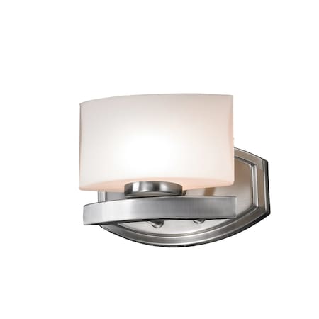 Z-Lite Galati 1 Light Vanity, Brushed Nickel & Matte Opal 3013-1V